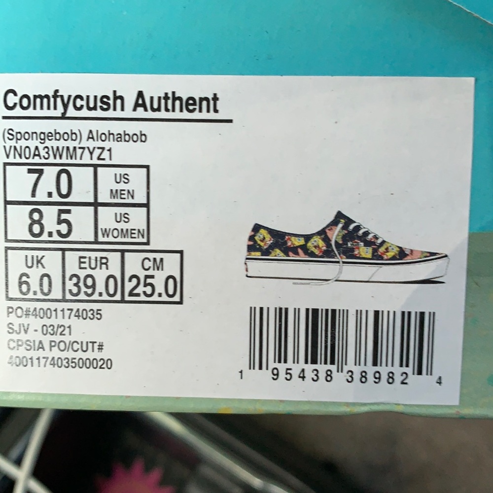 VANS X SPONGEBOB LOW TIE
